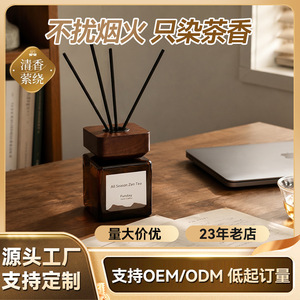 Funday <b>Reed</b> <b>Diffuser</b> 100ml Wooden Cap Zen Tea Scent Home Fragrance - Product Image 5