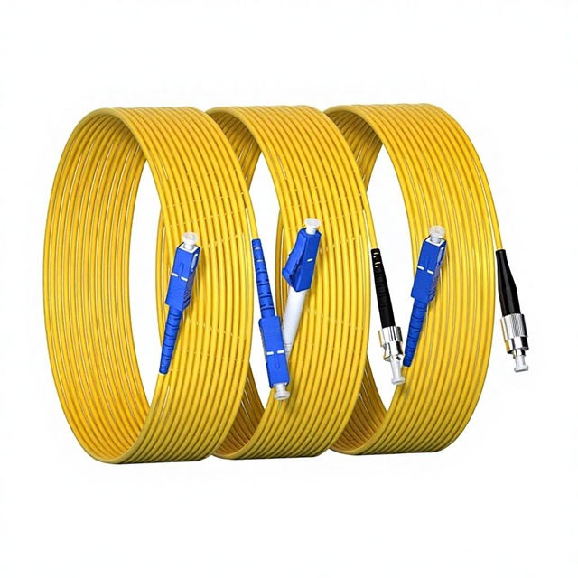 Fiber Optic Cable Patch Cord SC LC ST FC Single-Mode Single-Core 3.5m 10m Low Loss Modem Hub Connection Wholesale