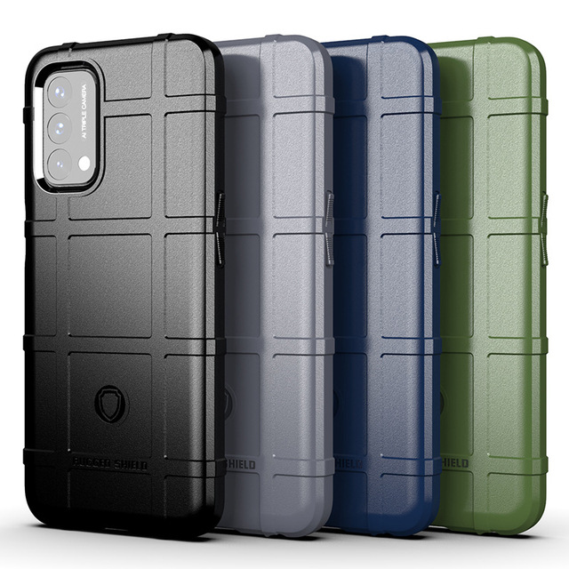 Heavy Duty Flexible Press Button Rugged Armor Shockproof TPU Pure Color Phone Case for OnePlus Nord N200 5G Matte Cover