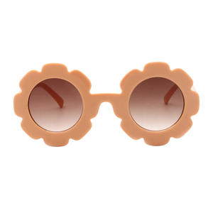 Kacamata hitam bingkai oranye UV400 anak-anak kacamata modis PC bertema bunga matahari untuk anak laki-laki dan perempuan cantik - Product Image 2