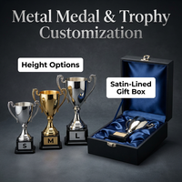 Trophée de basket-ball de luxe sur mesure en alliage de zinc avec base en cristal K9, plaqué or brillant, pour événements de championnat
