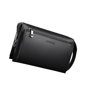 Sac à main tendance à fermeture par mot de passe antivol pour hommes pochette d'affaires grande capacité en cuir PU poche multi-rabats nouveau sac à main tendance - Product Image 4