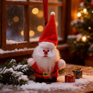 Lindo Oso de Peluche de Dibujos Animados, Colgante de la Serie Navideña, Muñeca para Niña, Joyería Versátil, Bolsa de Malla, Tela Súper Suave, Alivio del Estrés - Product Image 3