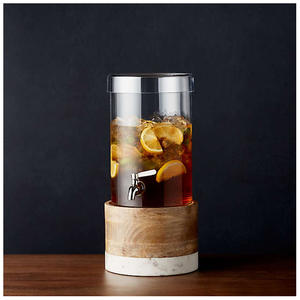 Support de Table en bois pour distributeur de boissons, cylindre naturel personnalisé, rehausseur, pour cuisine, 1 pièce - Product Image 5