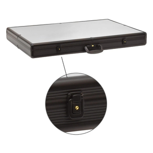 Vetrina <span class=keywords><strong>Portatile</strong></span> Rigida in Alluminio con Coperchio in Acrilico per Gioielli, Carte MTG e Carte Collezionabili - Product Image 1