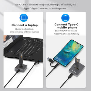 Blueendless <span class=keywords><strong>M</strong></span>.2 NGFF SSDケースアルミケースUSB3.1タイプC PCIE & SATA SSDエンクロージャーUSB-C M2 NVMEデュアルプロトコル<span class=keywords><strong>M</strong></span>.2 SSDケース - Product Image 6