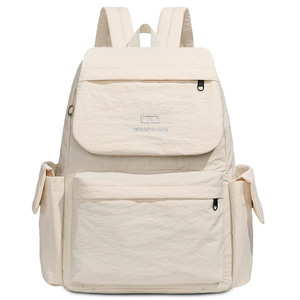 <span class=keywords><strong>Mochila</strong></span> de Nailon de Color Sólido, Minimalista, Versátil y Elegante, Duradera y Ligera, con Cierre de Cremallera, para la Escuela y el Trabajo Diario - Product Image 6