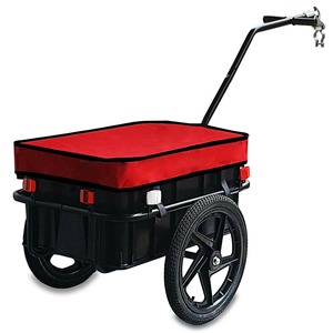 <span class=keywords><strong>Remolque</strong></span> Metálico Plegable y Desmontable con Diseño Colorido para Viajes al Aire Libre, Camping, Mascotas y Bicicletas de Montaña - Product Image 1