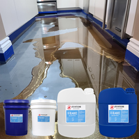 Peintures époxy pour sols, résine époxy transparente cristalline pour revêtement de sol 3D, vente en gros de résine en vrac