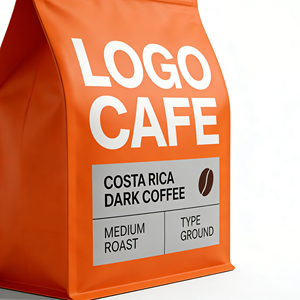 Bolsa Personalizable para Café y Alimentos para Mascotas, Tipo Stand-Up, Resellable, Café Oscuro <span class=keywords><strong>de</strong></span> <span class=keywords><strong>Costa</strong></span> <span class=keywords><strong>Rica</strong></span>, Certificación ISO9001, Resistente a Impactos, BOPP/AL/PE - Product Image 3