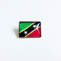 Badge en émail personnalisé du drapeau national d'Haïti, broche en métal pour souvenir de voyage, exposition et cadeau pour les activités des jeunes