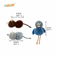 Jouet en feutre pour chaton, personnalisé par le fabricant Famipet, nouveau design sur le thème des animaux d'hiver, jouet en peluche doux et froissé pour chat avec herbe à chat