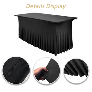 Design <span class=keywords><strong>de</strong></span> mode noir rectangle couverture <span class=keywords><strong>de</strong></span> nappe spandex couverture <span class=keywords><strong>de</strong></span> <span class=keywords><strong>table</strong></span> linge <span class=keywords><strong>de</strong></span> maison nappes élastiques <span class=keywords><strong>pour</strong></span> mariage - Product Image 6