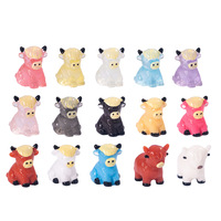 Glow-in-the-dark kleine dieren Yak DIY harsaccessoires en -ornamenten