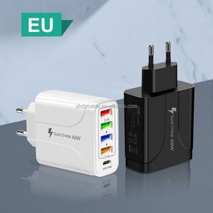 <b>Type</b>-<b>C</b> 5-in-1 Fast Charging Station Multi-Port USB+PD Travel Charging Head for USB Wall <b>Charger</b> for Mobile Phones UK/EU/US <b>Plug</b> - Product Image 4