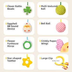 Jouets apaisants pour bébé, jouets à tirer en forme <span class=keywords><strong>de</strong></span> crabe, mobiles <span class=keywords><strong>de</strong></span> lit, jouets suspendus pour lit et voiture, pour 0-4 ans, unisexe - Product Image 3