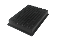 Baki Bibit Plastik Bentuk Persegi Panjang Vacuum Thermoformed 390x290x65mm Untuk Penggunaan di Lantai