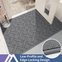 Tapis d'entrée antidérapants pour la maison, tapis de sol lavables en machine, tapis de bienvenue anti-salissures pour porte d'entrée