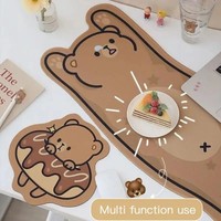 Grand tapis de souris Kawaii mignon de dessin animé tapis de bureau pour ordinateur portable tapis de souris de joueur en caoutchouc pour PC portable de jeu