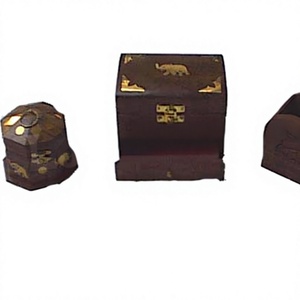 Handcrafted Eco-Friendly Wooden Money Box Intricate Carvings Wall-Mounted Customized Shape Multi-Purpose Artisan Storage for - Product Image 2
