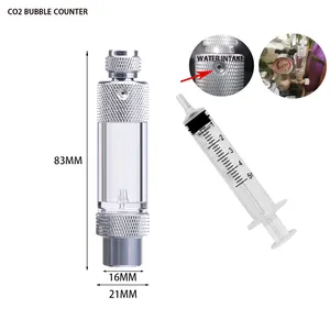 New DIY aquarium CO2 bubble meter (water injection version) CO2 regulator generator reaction system fish tank CO2 bubble meter