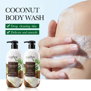 Wholesale 400ml Body Wash Skin Care Products Bath Cleaner Organic Coconut Avocado Moisturizing Fruit Shower Gel