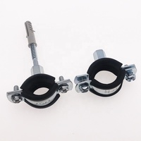 Nouvelle pince à tuyau en acier galvanisé M8+10 avec support de fixation rotatif en métal haute pression M10 pour pipeline en caoutchouc