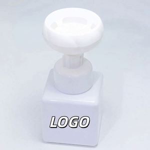 Beautiful Flower Foamer <b>Pump</b> <b>Bottle</b> Plastic PET Cosmetic Package Facial Lotion Foaming <b>Bottle</b> Square Shape Personal Care Use - Product Image 1