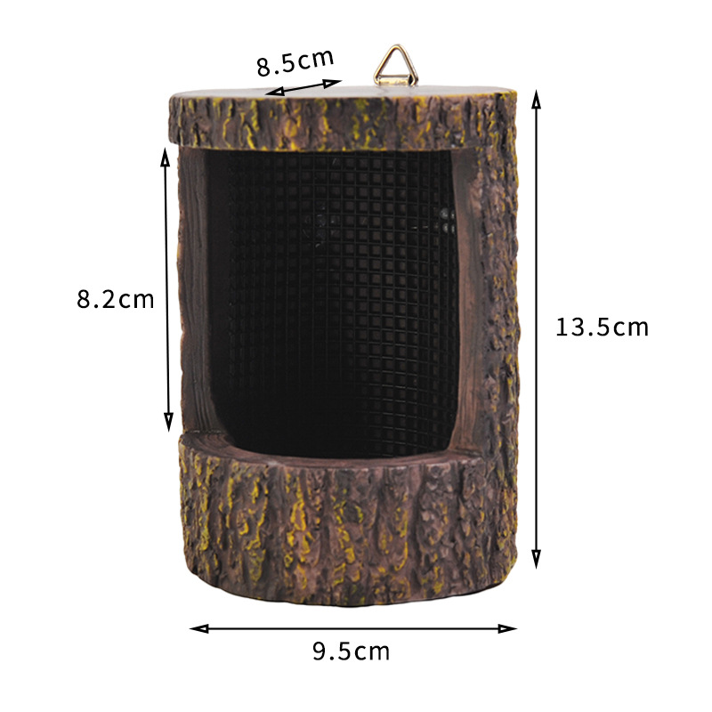 Souche d'arbre artificielle marron
