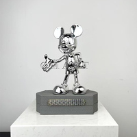 Cadeau, jouet, artisanat en résine, Mickey, décoration de maison et de bureau, statue de souris animale de dessin animé, collection de galerie, souvenirs pour sculpture artistique, modèle