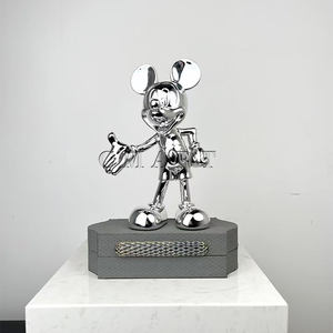 Cadeau, <span class=keywords><strong>jouet</strong></span>, artisanat en résine, Mickey, décoration de <span class=keywords><strong>maison</strong></span> et de bureau, statue de souris animale de dessin animé, collection de galerie, souvenirs, sculpture pop art - Product Image 4