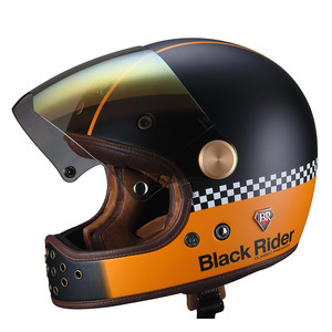 Nuevo Casco de Motocicleta <span class=keywords><strong>Beon</strong></span> de Fibra de Vidrio Estilo Vintage Cafe Racer, Casco Integral Retro, Homologado por ECE, Casco Jet para Moto - Product Image 5