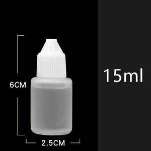 Bouteille d'emballage vide d'applicateur d'huile de cheveux en plastique transparent de 10ml 15ml 30ml avec le chapeau de distribution ouvert par torsion - Product Image 4