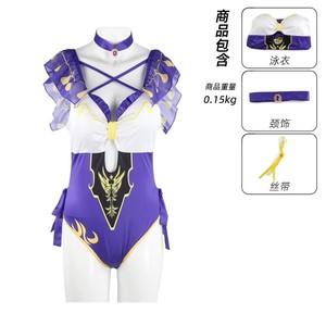 <span class=keywords><strong>Hu</strong></span> <span class=keywords><strong>Tao</strong></span> Bikini traje de baño juego Genshin Impact Lisa Ms Hina monos encantadores verano capa <span class=keywords><strong>Cosplay</strong></span> disfraz Sexy mujer traje - Product Image 3