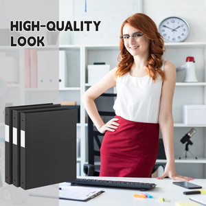 Reliure à 3 anneaux de 0,5 pouce, anneaux ronds en vrac de 1/2 pouce, capacité de 140 feuilles avec pochette, idéale pour organiser les documents pour l'école et le bureau - Product Image 4