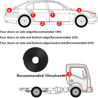 Protection souple en PVC pour bord de porte de voiture, bande d'étanchéité en caoutchouc pour porte de voiture, protection anti-collision flexible, garniture en caoutchouc antichoc de 4 mm à 10 mm
