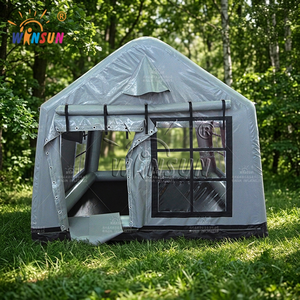 WINSUN Camping Airtight Outdoor Waterproof PVC <b>Portable</b> Inflatable Tent CE Fireproof Easy Setup Family - Product Image 1