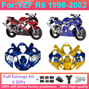 Kit Completo de Carenado para Motocicleta Compatible con Yzf R6 Yzf-r6 1998 1999 2000 2001 2002, Carrocería de Plástico ABS, Kits de Carenado Zxmt Yzf R6 - Product Image 1