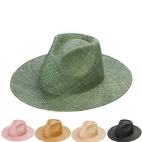 Venta al por mayor Camping de alta calidad al aire libre Sun Shading Comprar Modelo a granel Unisex Sombreros Beach Straw Fedora Beach Panama Hat