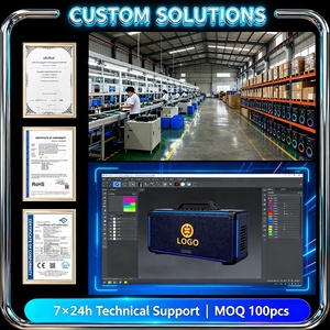 ลำโพงคาราโอเกะแบบล้อลากขนาด 12 นิ้ว ขายดีที่สุด 60 วัตต์ พร้อมไมโครโฟนไร้สาย ควบคุมระยะไกล เอคโค่ รีเวิร์บ ไฟ RGB LED สำหรับงานปาร์ตี้ครอบครัว - Product Image 6