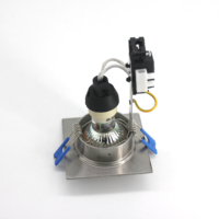 Spot encastré carré en acier inoxydable Gu10 fixe