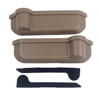 Boîte de rangement pour porte-gobelets de porte, noir/beige/gris, pour Toyota Land Cruiser 71 76 78 79, accessoires