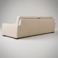 Ensemble de canapés de style européen, OEM personnalisé, canapé modulaire moderne en bois massif à 2 coussins, fabriqué en Chine pour la décoration intérieure