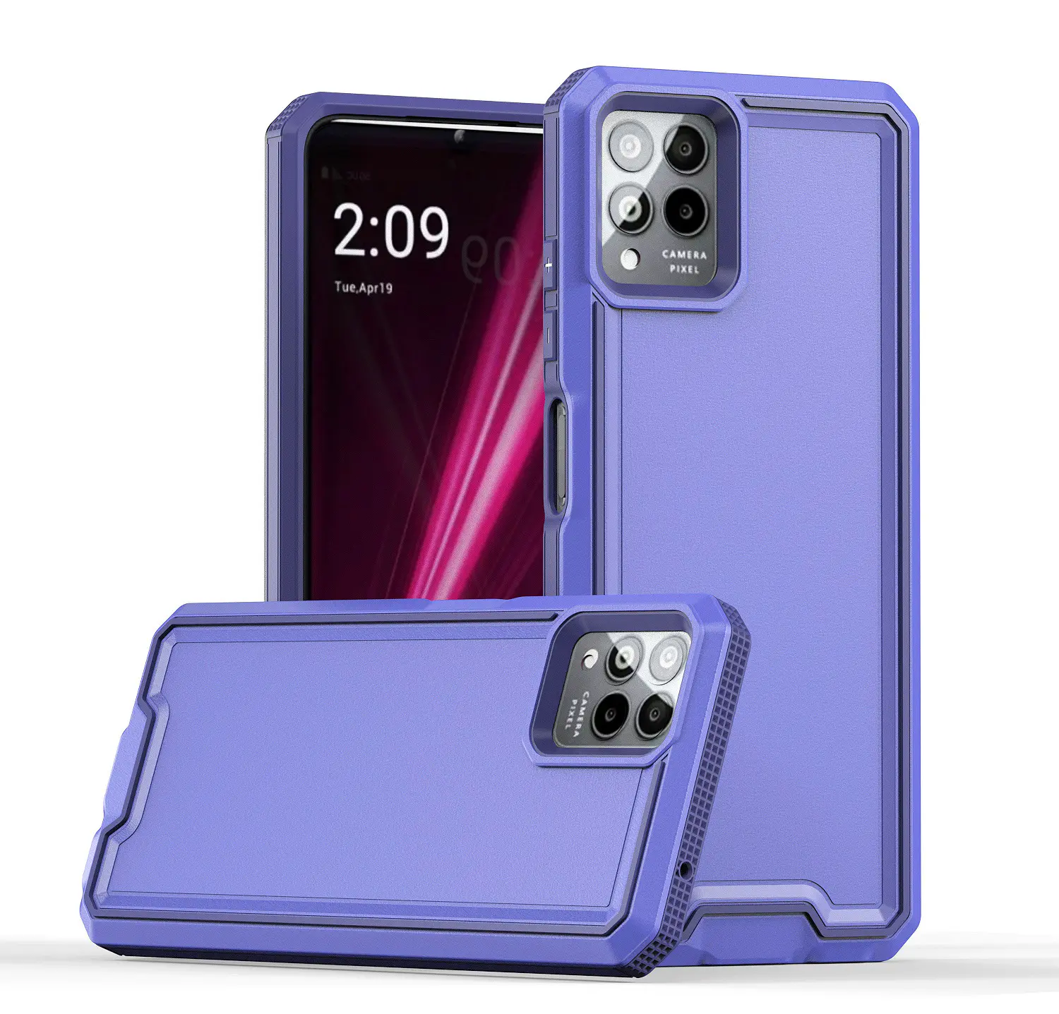 Funda trasera de teléfono móvil a prueba de golpes, armadura excelente, para t-mobile Revvl 6 Pro 5G