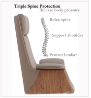 Chaise de bureau pivotante de direction en cuir PU réglable