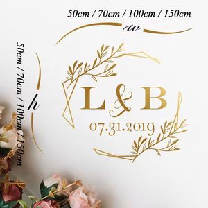 Autocollant de sol en vinyle personnalisé, autocollant de piste de danse pour mariage avec nom et date pour réception de mariage, fête d'anniversaire, fiançailles - Product Image 6