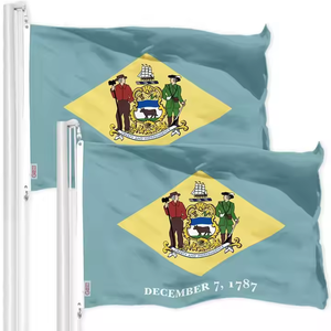 Bán buôn Chất lượng cao 3x5 chân Polyester <span class=keywords><strong>Delaware</strong></span> cờ Polyester hỗ trợ tùy biến của tất cả các lá cờ quốc gia - Product Image 1