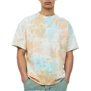 เสื้อยืดผู้ชายผ้าคอตตอน/โพลีเอสเตอร์พิมพ์ลายสกรีนด้านหน้าทรงปกติแขนสั้นสีพื้น - Product Image 1