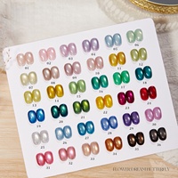 OEM/ODM Vernis à ongles en gel UV magnétique à paillettes fines de couleur unique, effet miroir, fleur, eau, lune, œil de chat, galaxie onirique, perle de verre