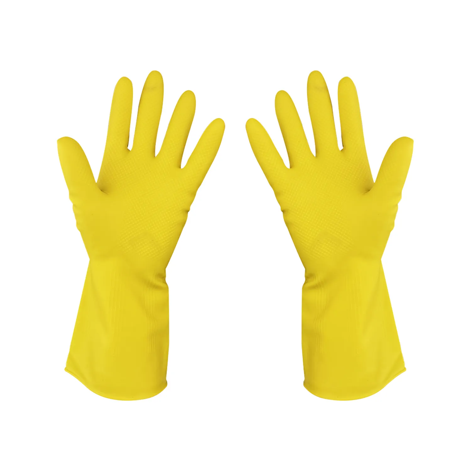 Gants de ménage en Latex jaune imperméables en caoutchouc pour le nettoyage de la vaisselle